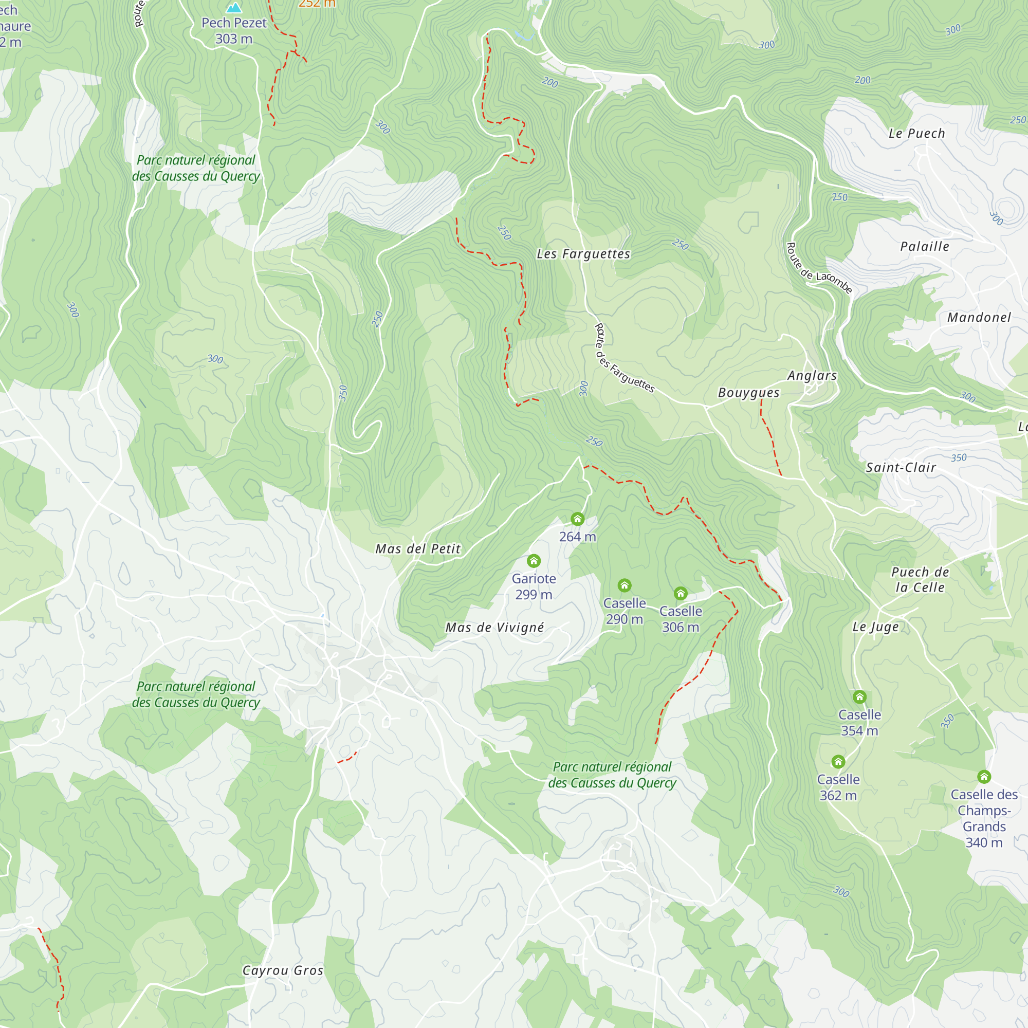 Caselle map