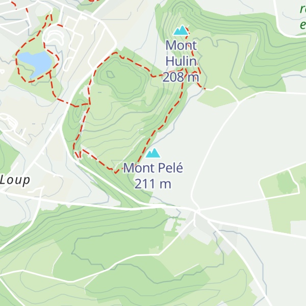 Map of Mont Pelé