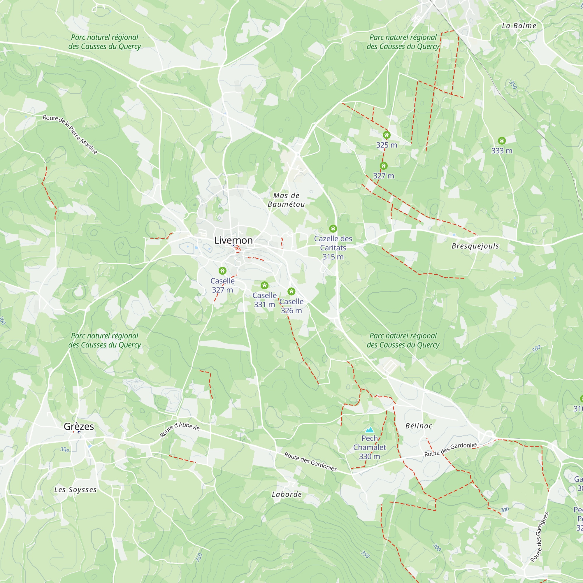 Caselle map