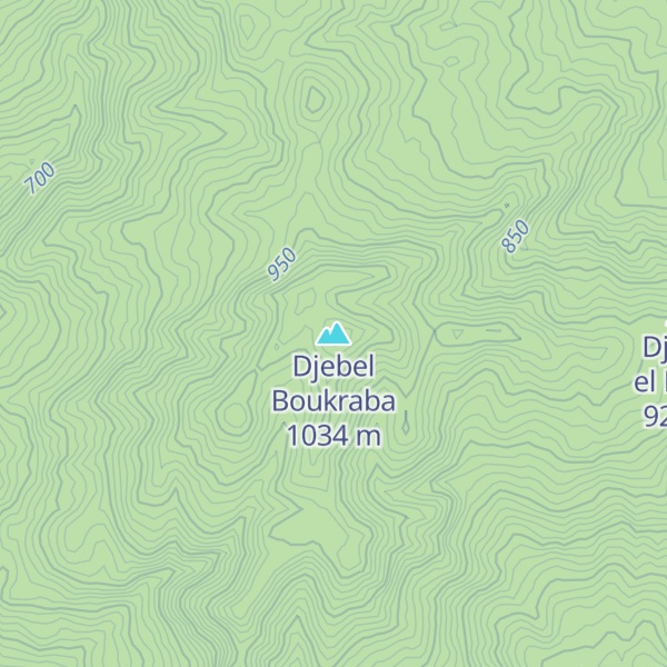 Map of Djebel Boukraba