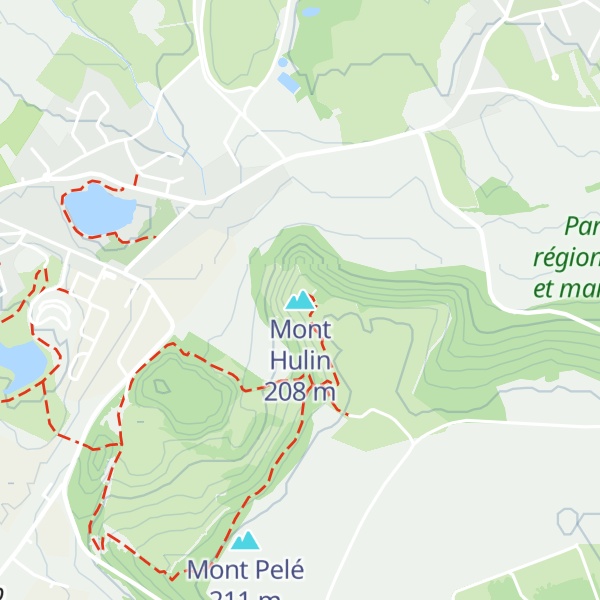 Map of Mont Hulin