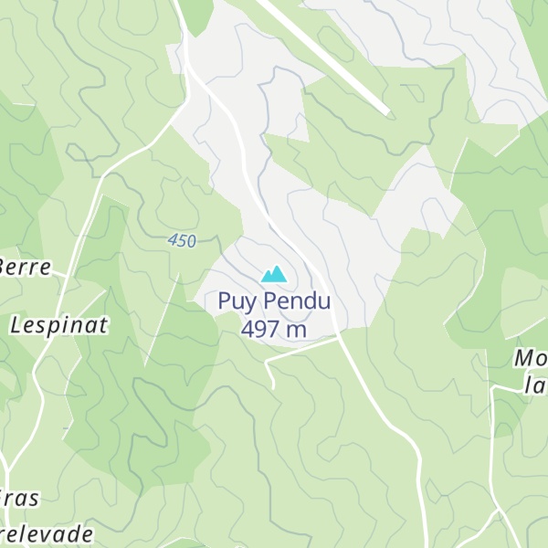 Map of Puy Pendu