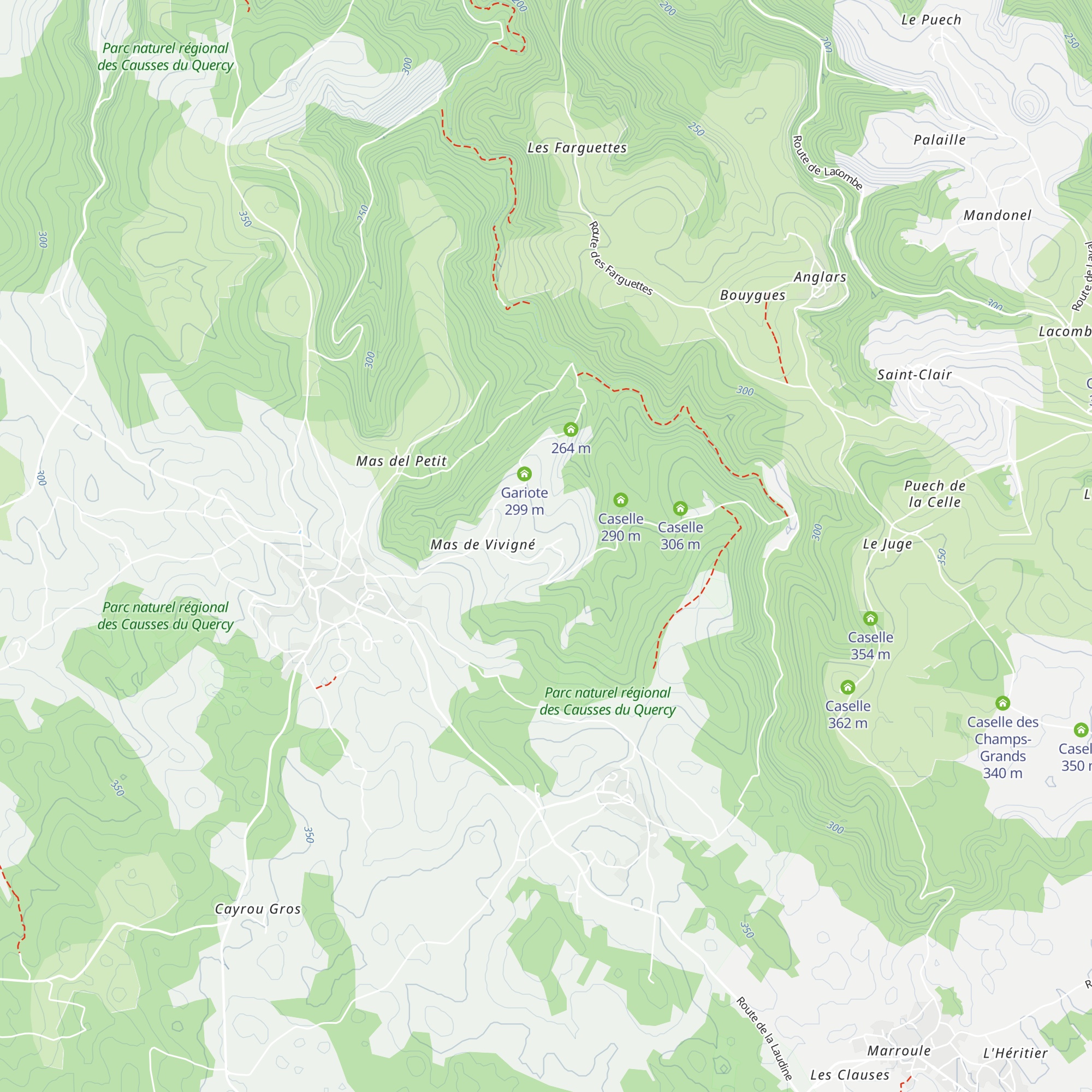 Caselle map