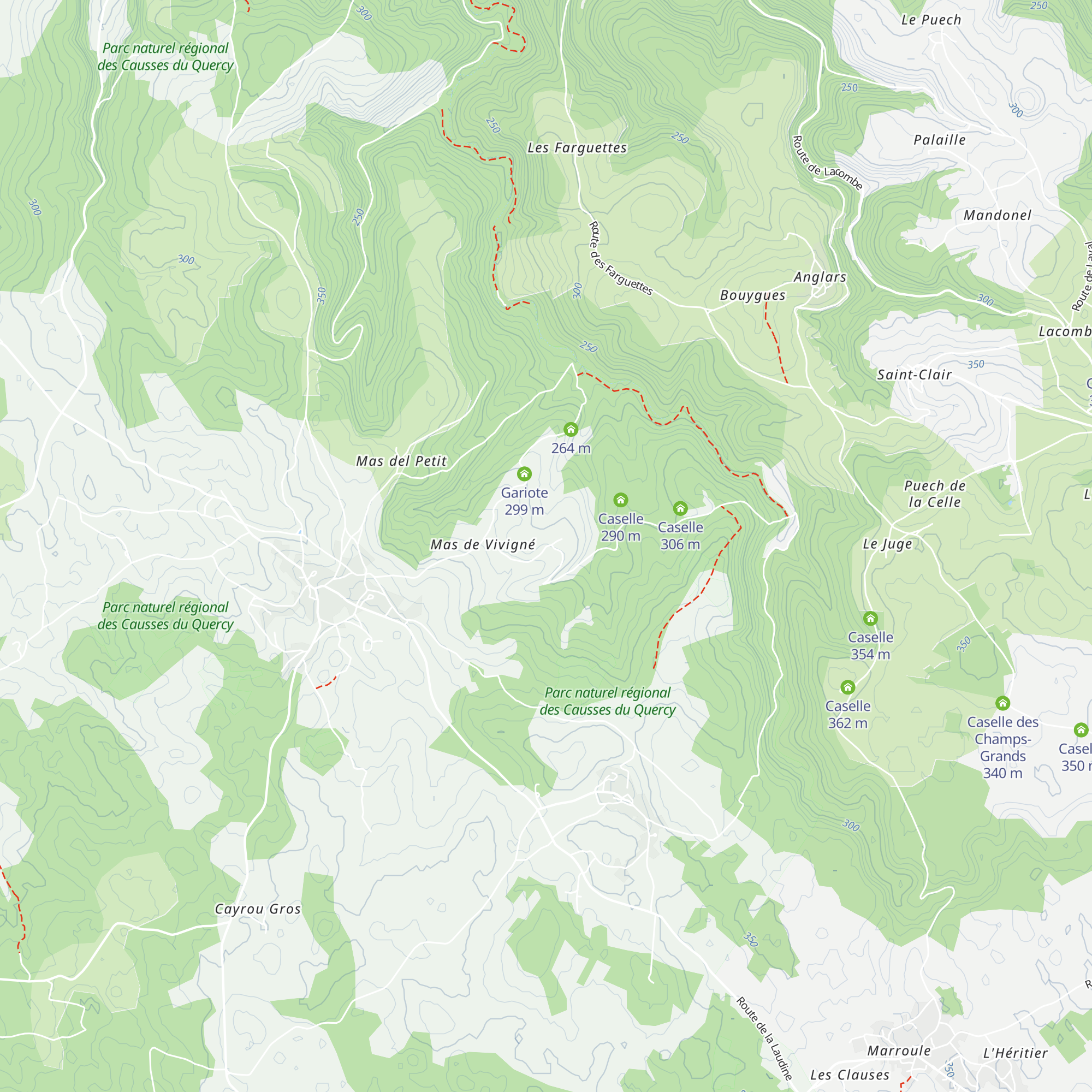 Caselle map