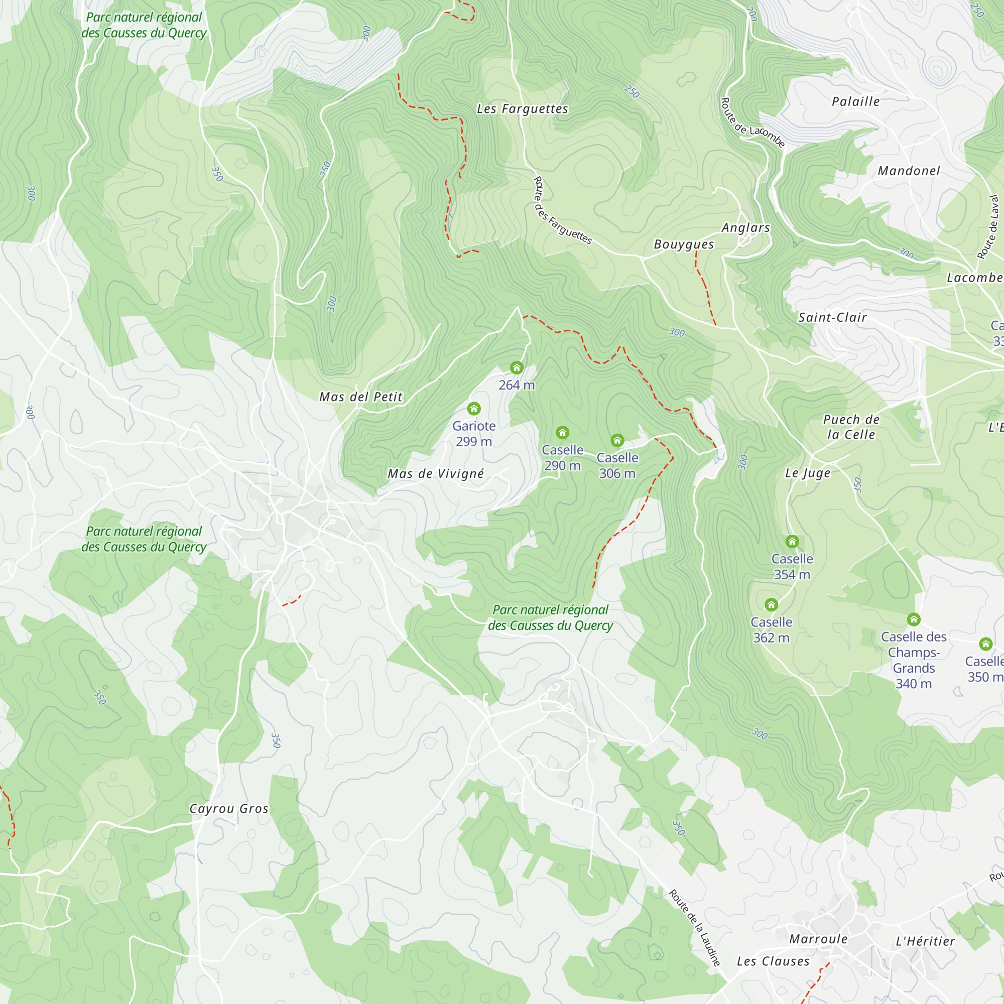 Caselle map