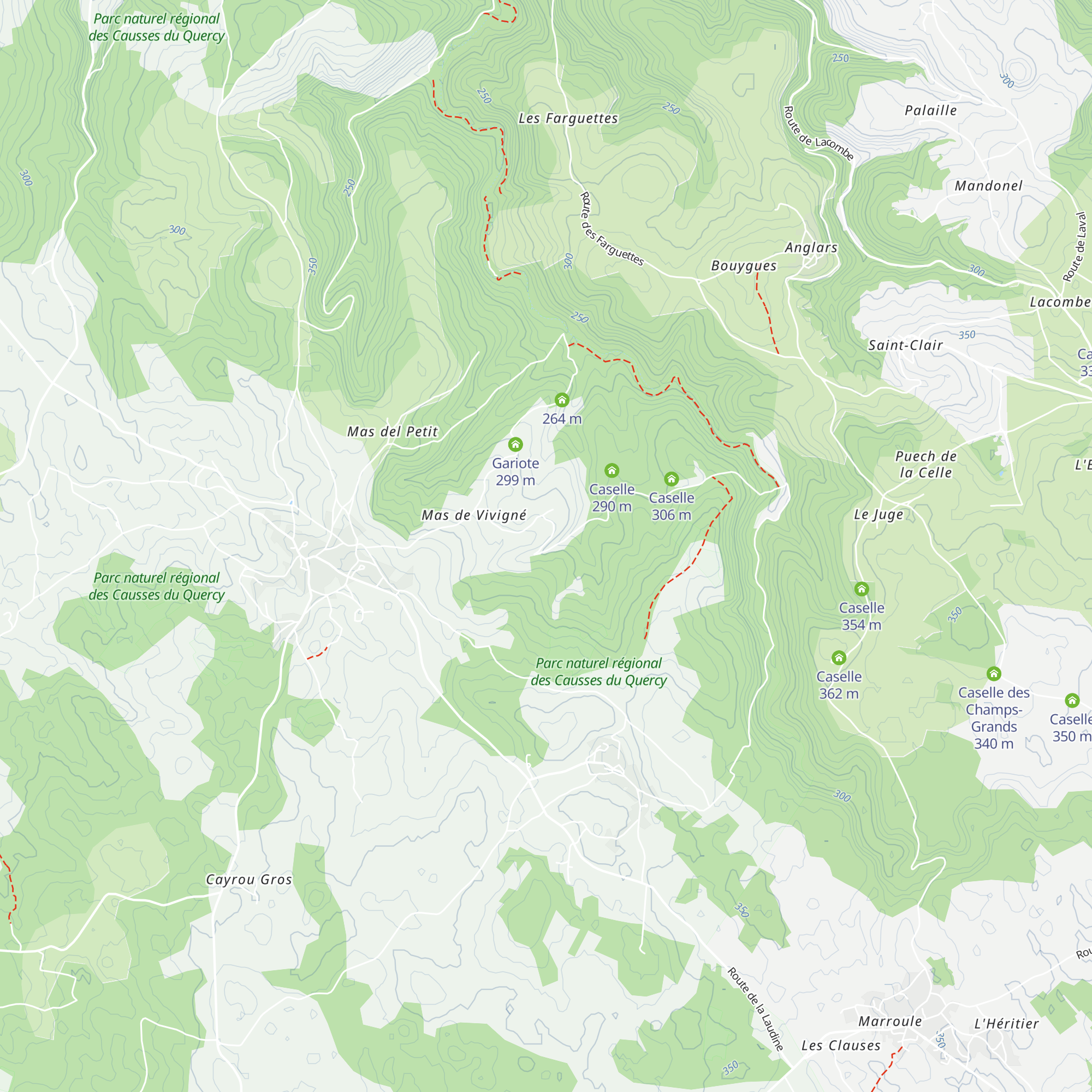 Caselle map