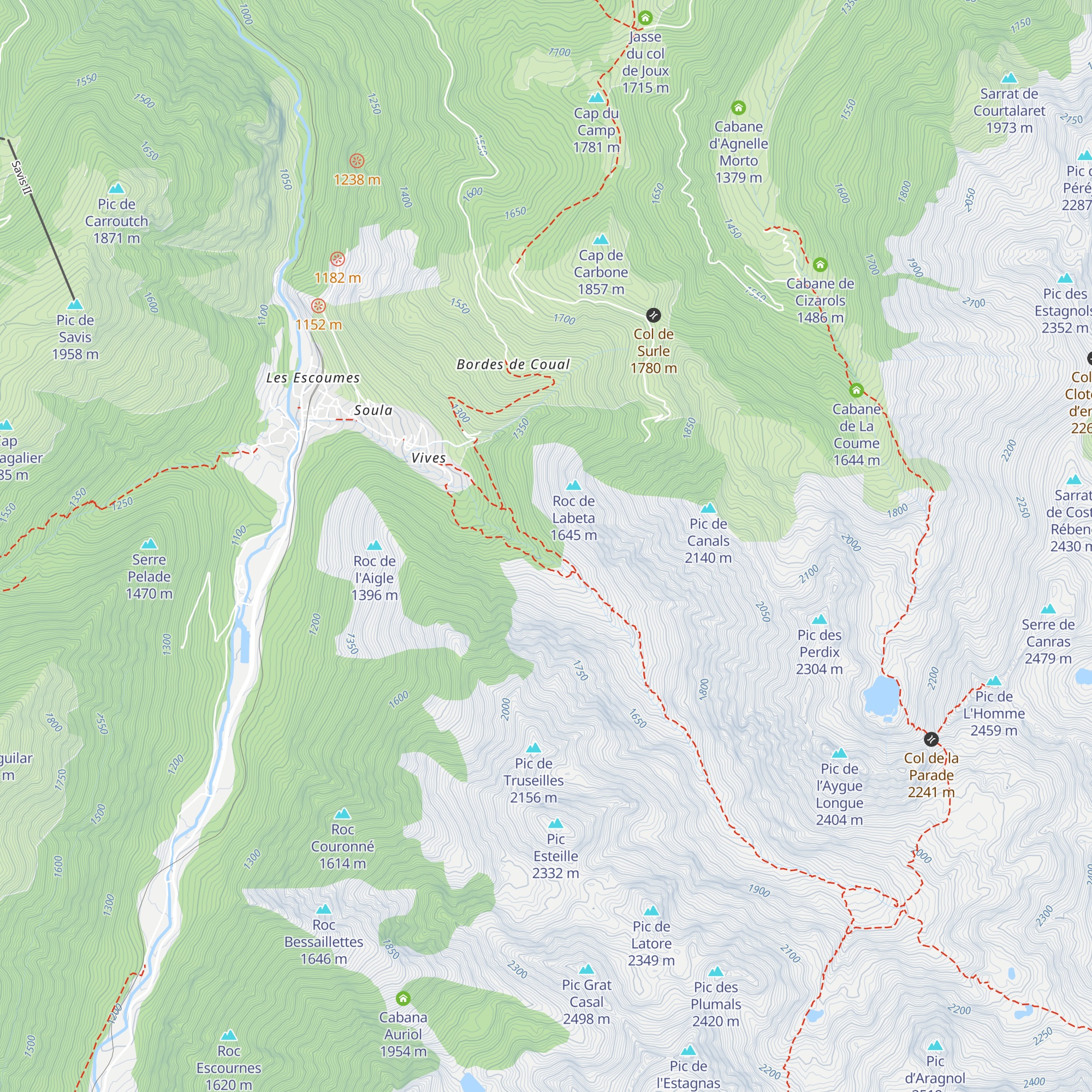 Cabane de Griman map