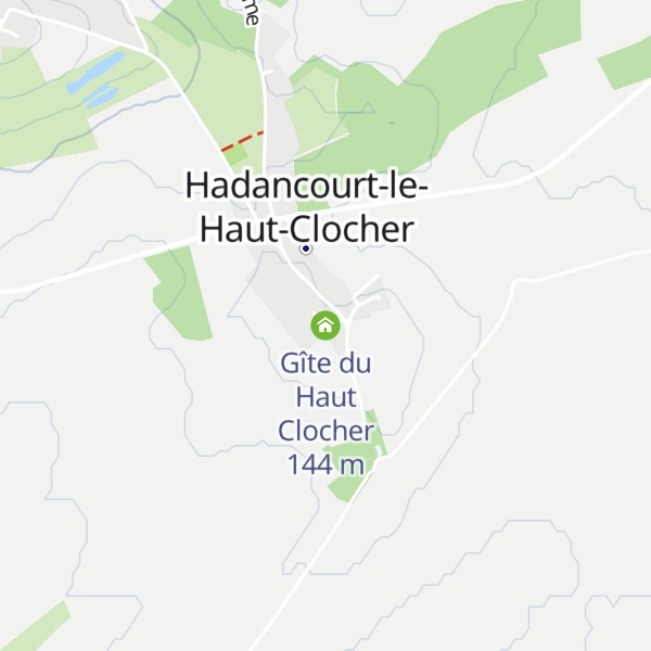 Map of Gîte du Haut Clocher