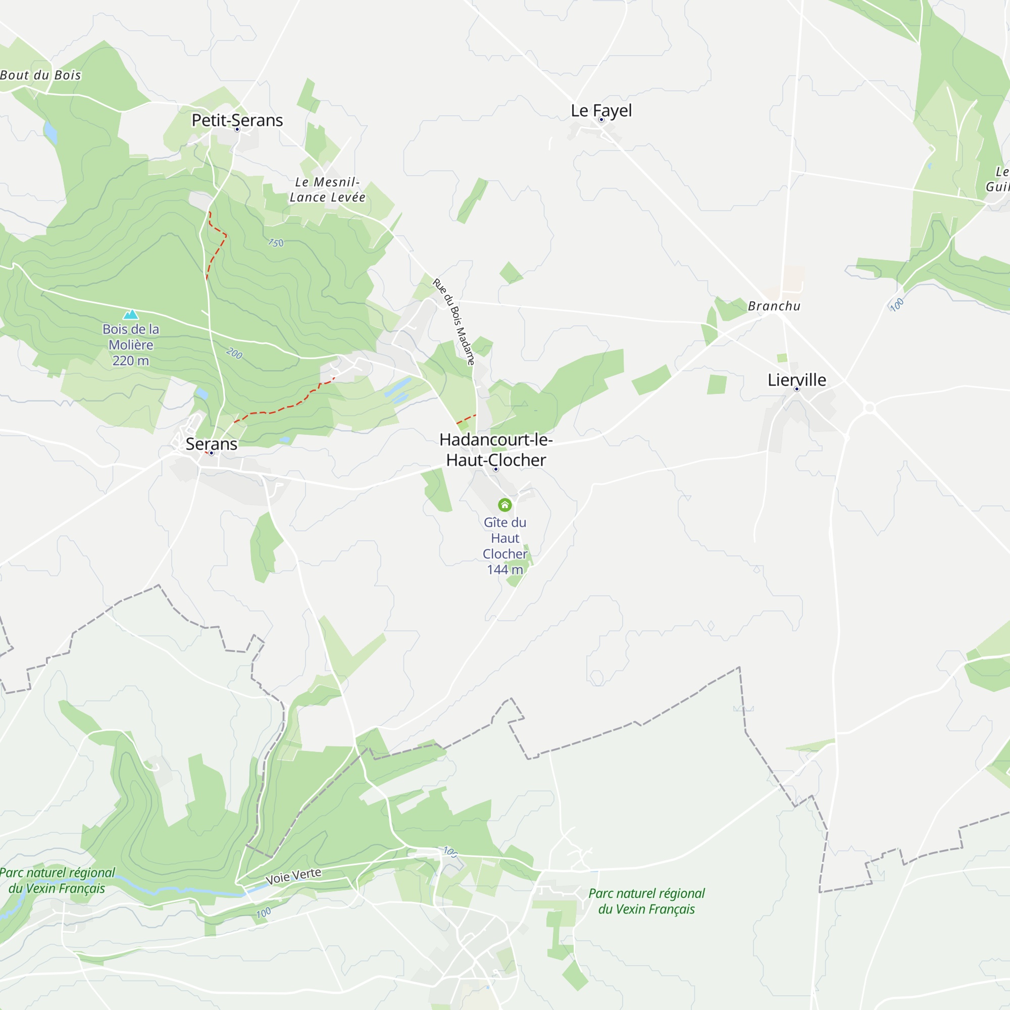 Gîte du Haut Clocher map