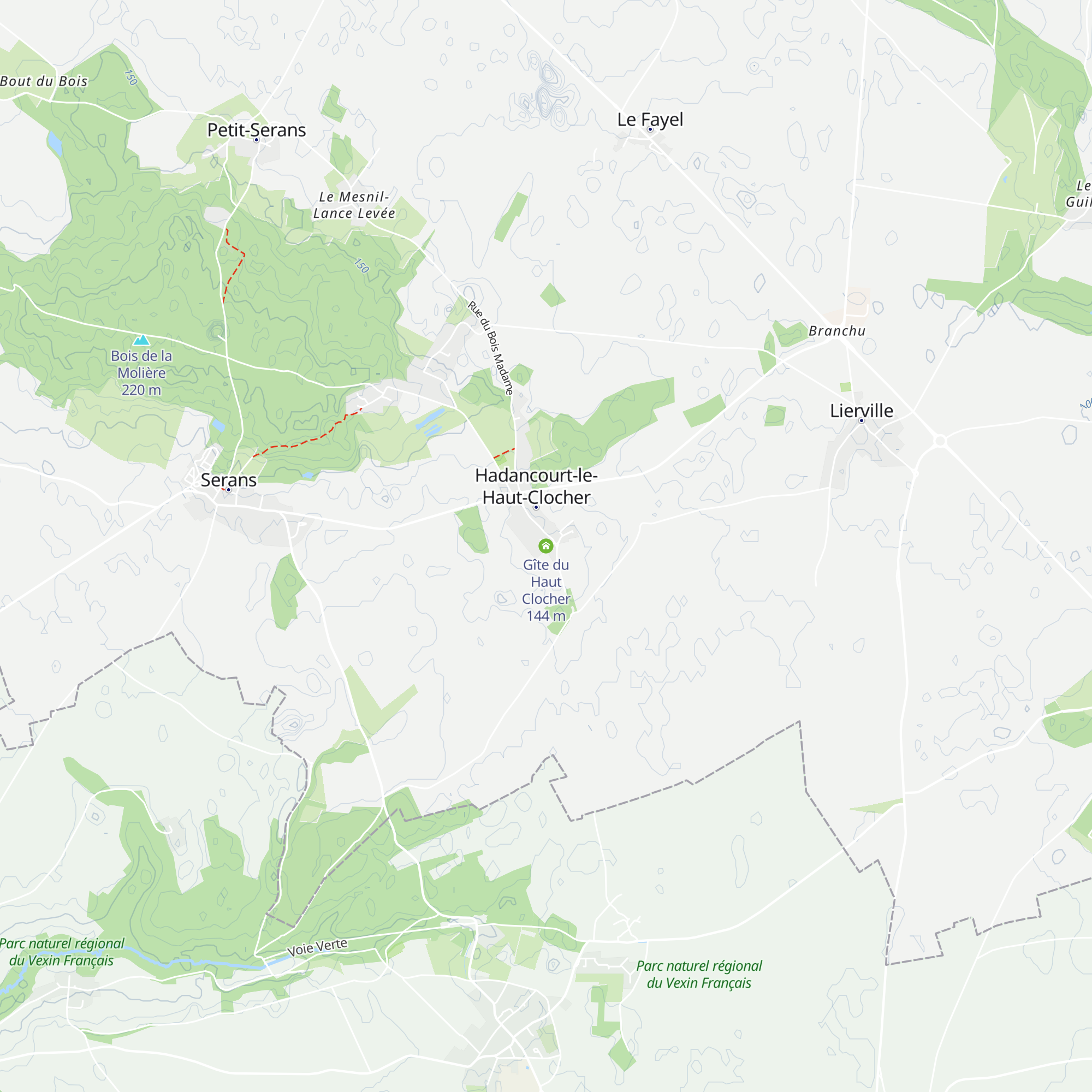 Gîte du Haut Clocher map