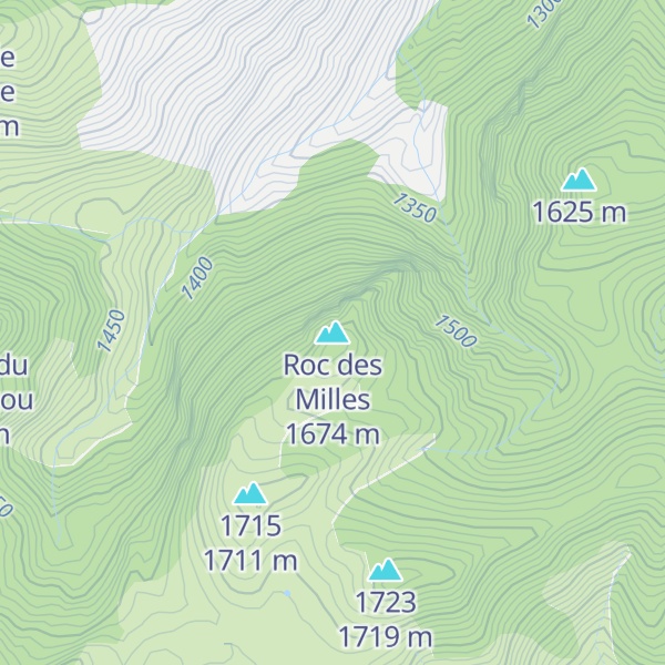 Map of Roc des Milles