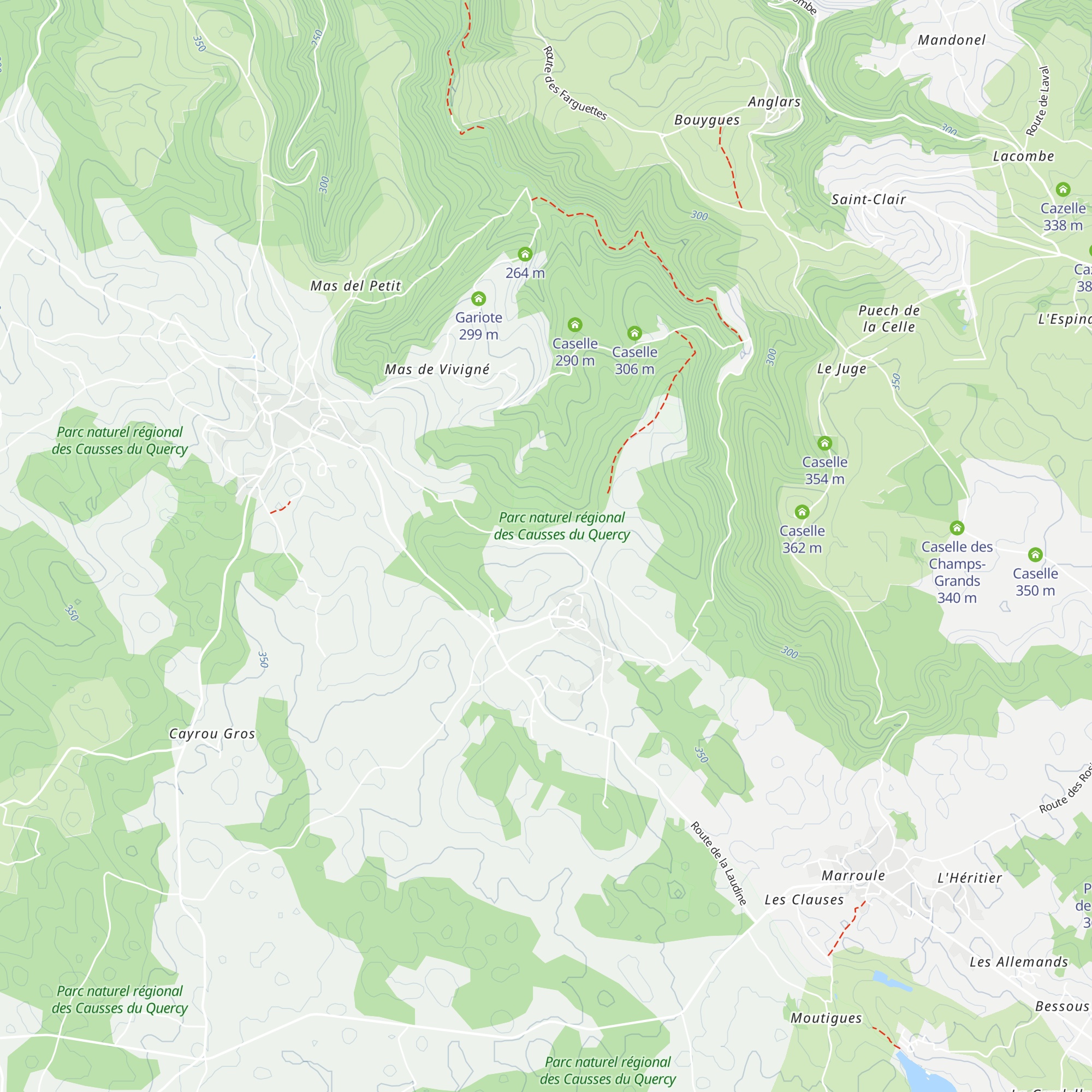 Caselle (Ruinée) map