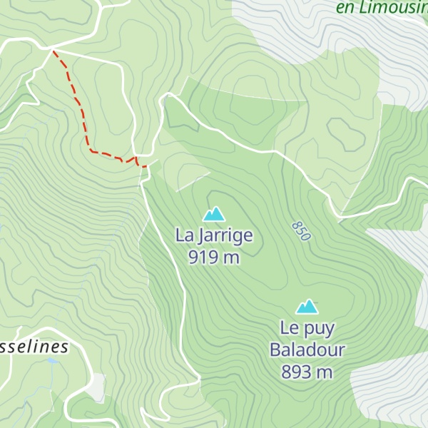 Map of La Jarrige