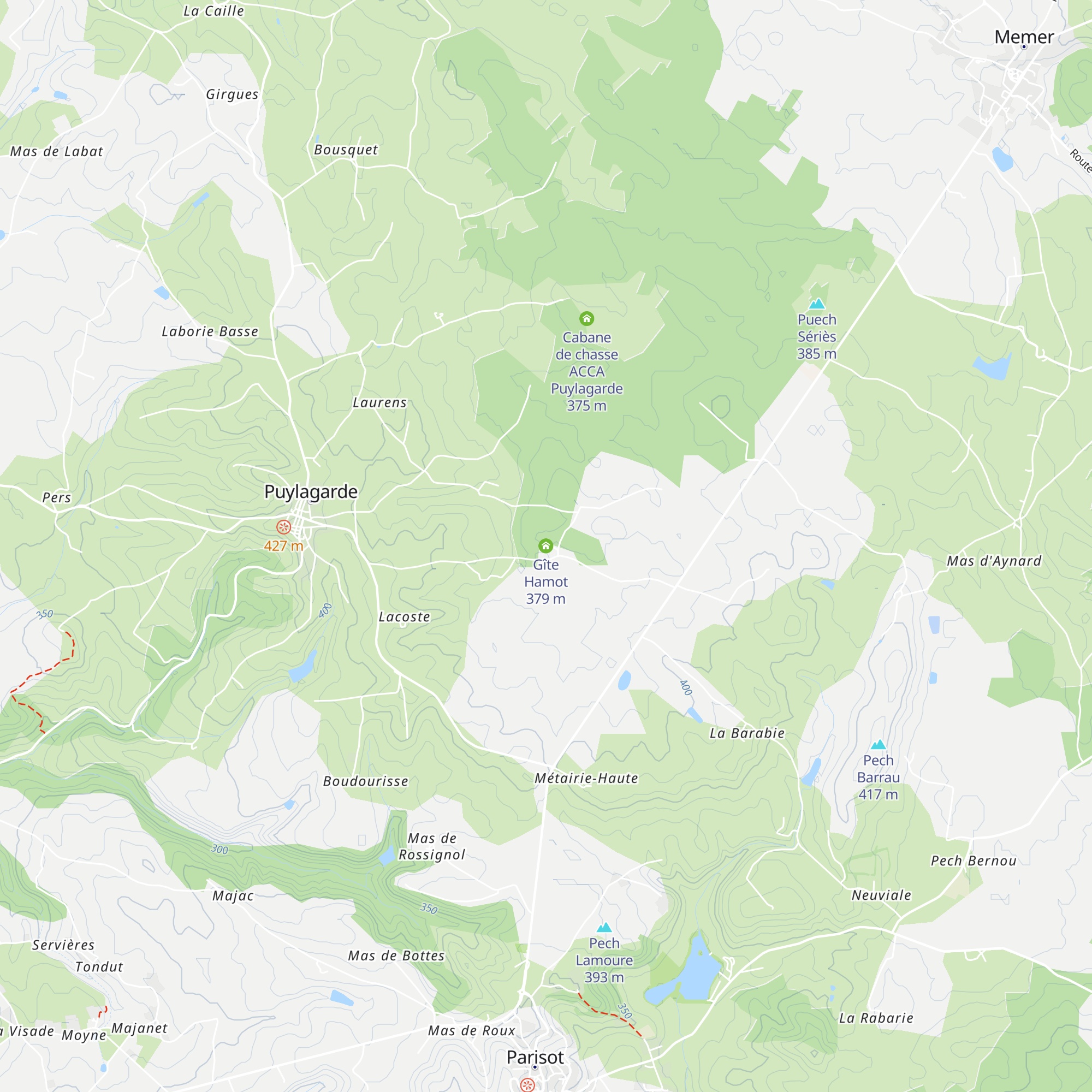 Gîte Hamot map