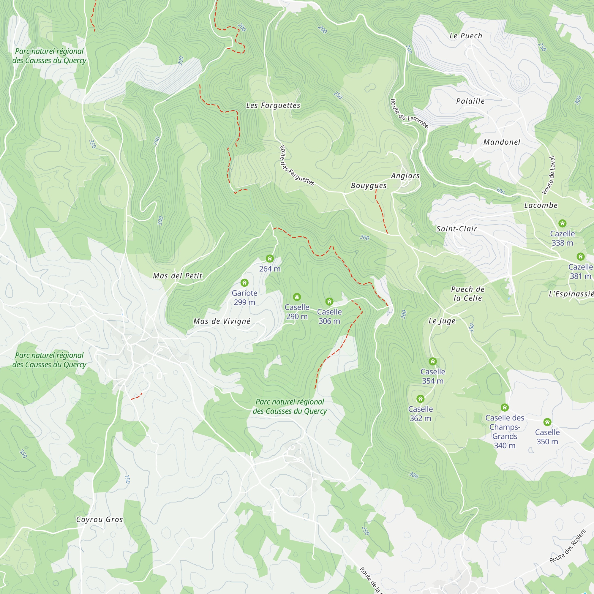 Caselle map