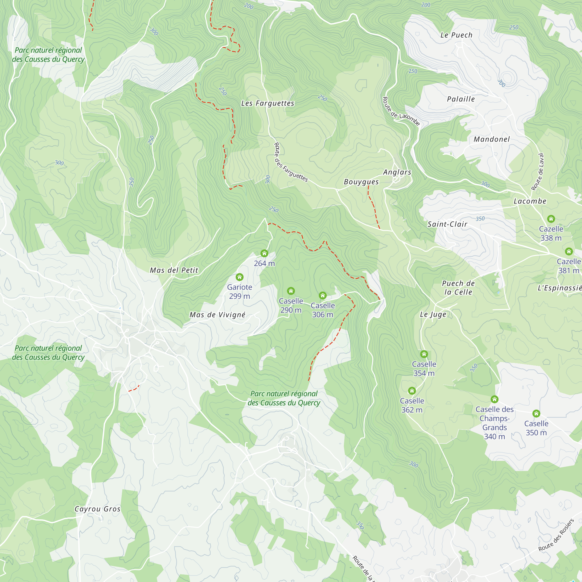 Caselle map