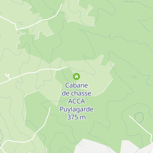 Map of Cabane de chasse ACCA Puylagarde