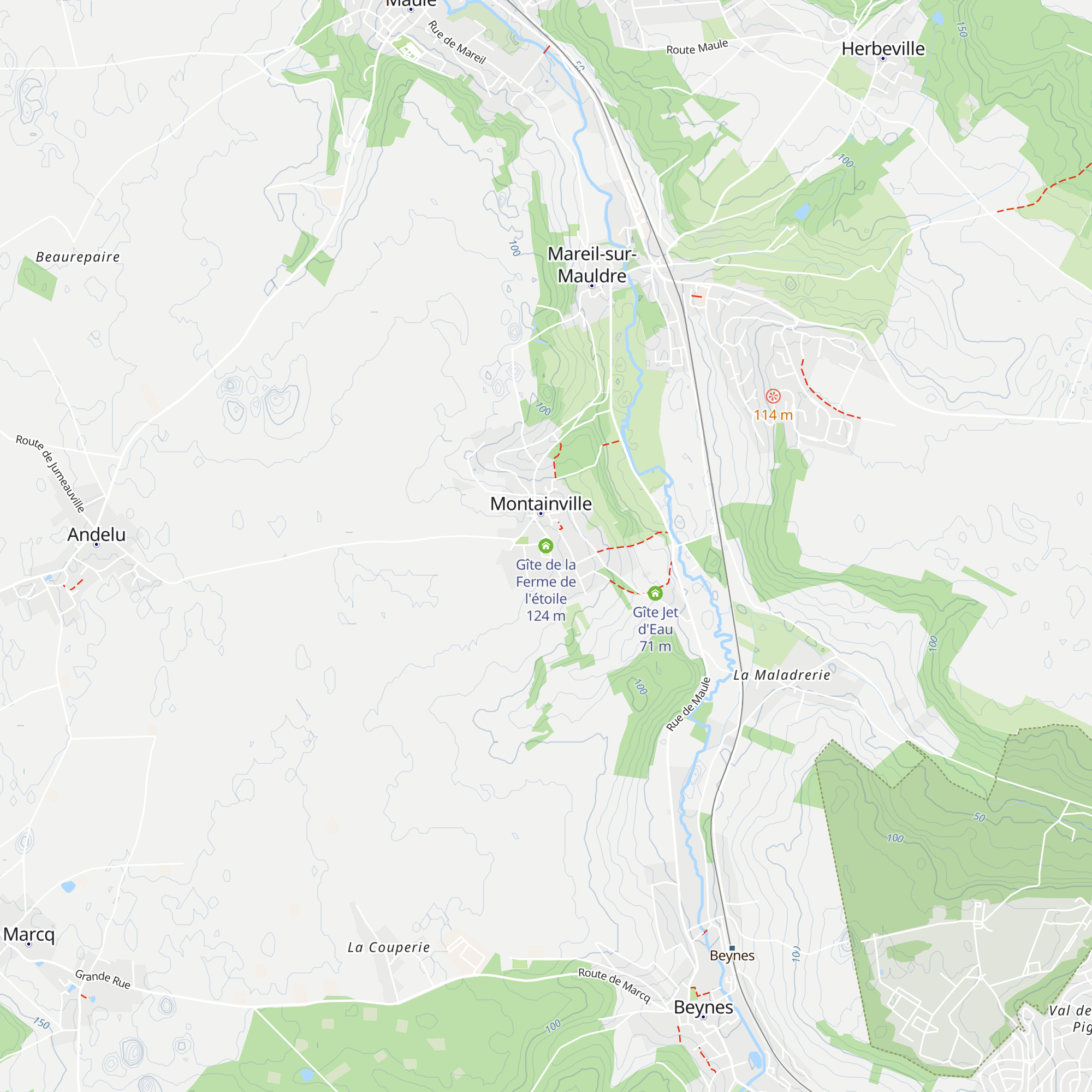 Gîte de la Ferme de l'étoile map
