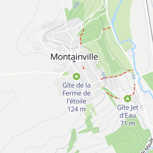 Map of Gîte de la Ferme de l'étoile