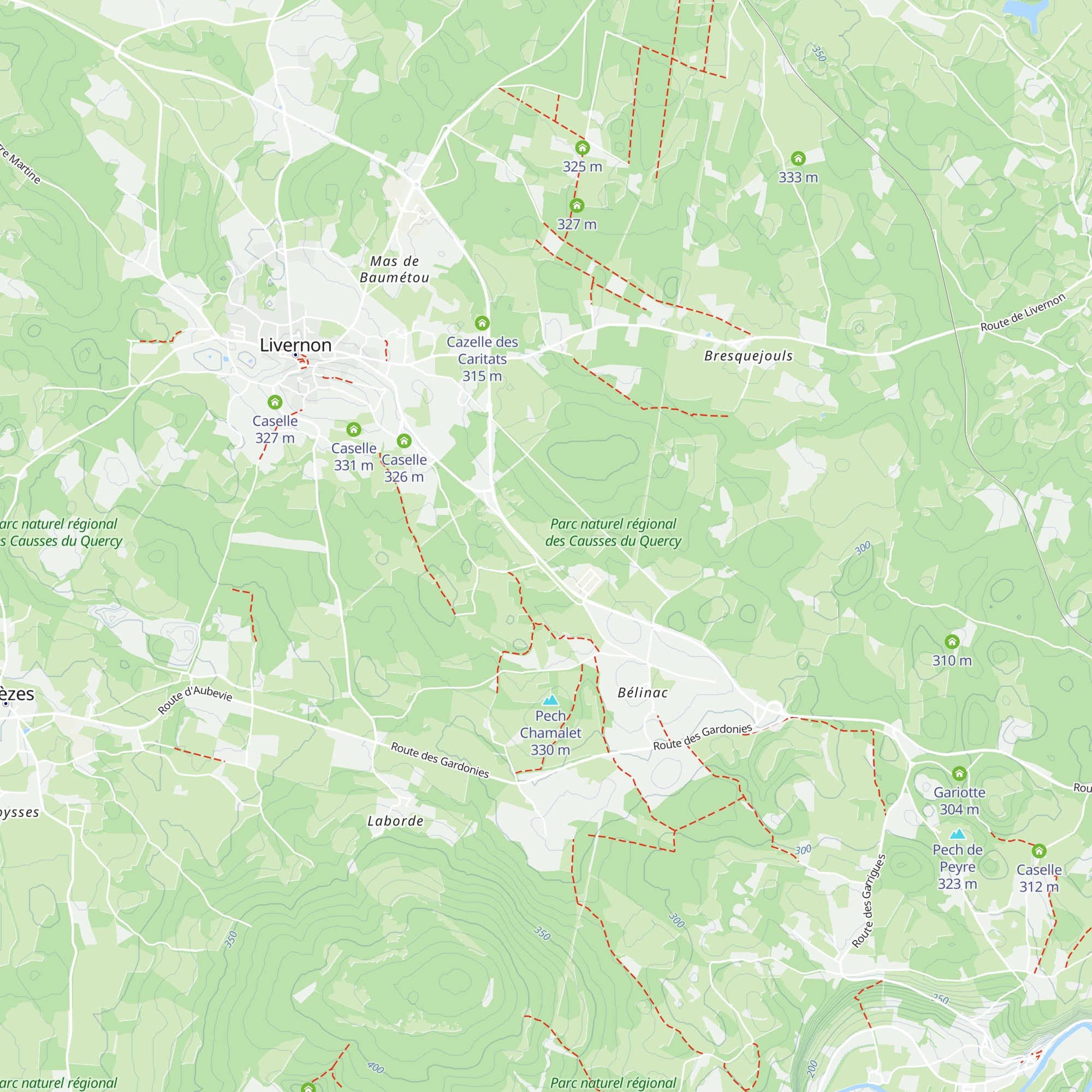 Caselle map
