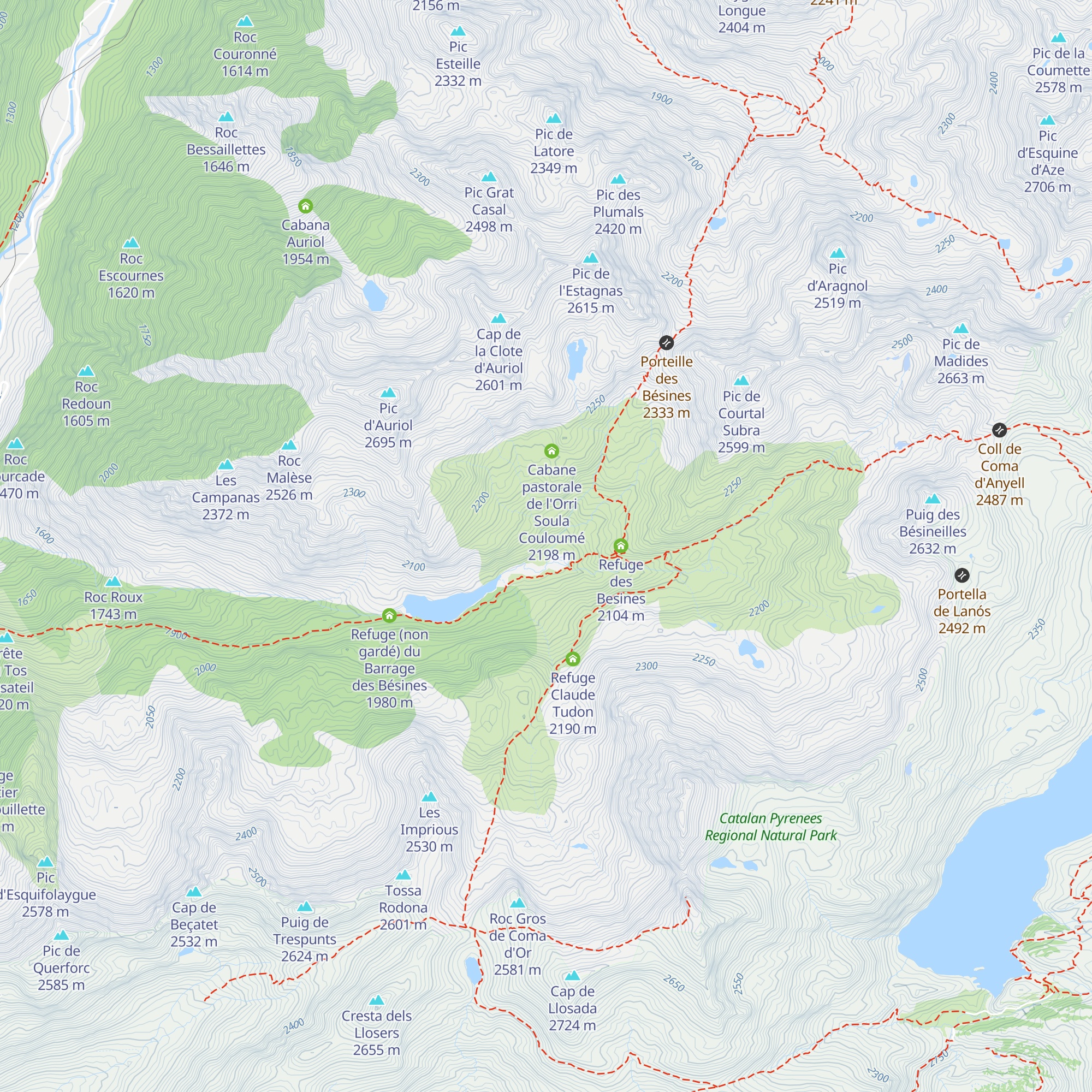 Jasse du Pla map