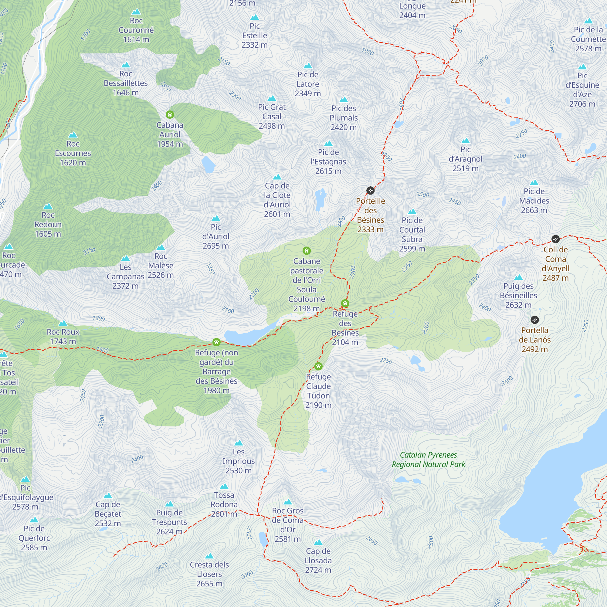 Jasse du Pla map
