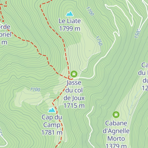 Map of Jasse du col de Joux