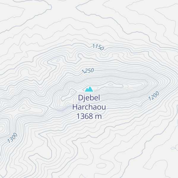 Map of Djebel Harchaou