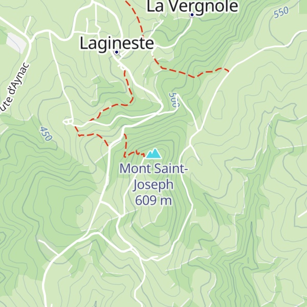Map of Mont Saint-Joseph