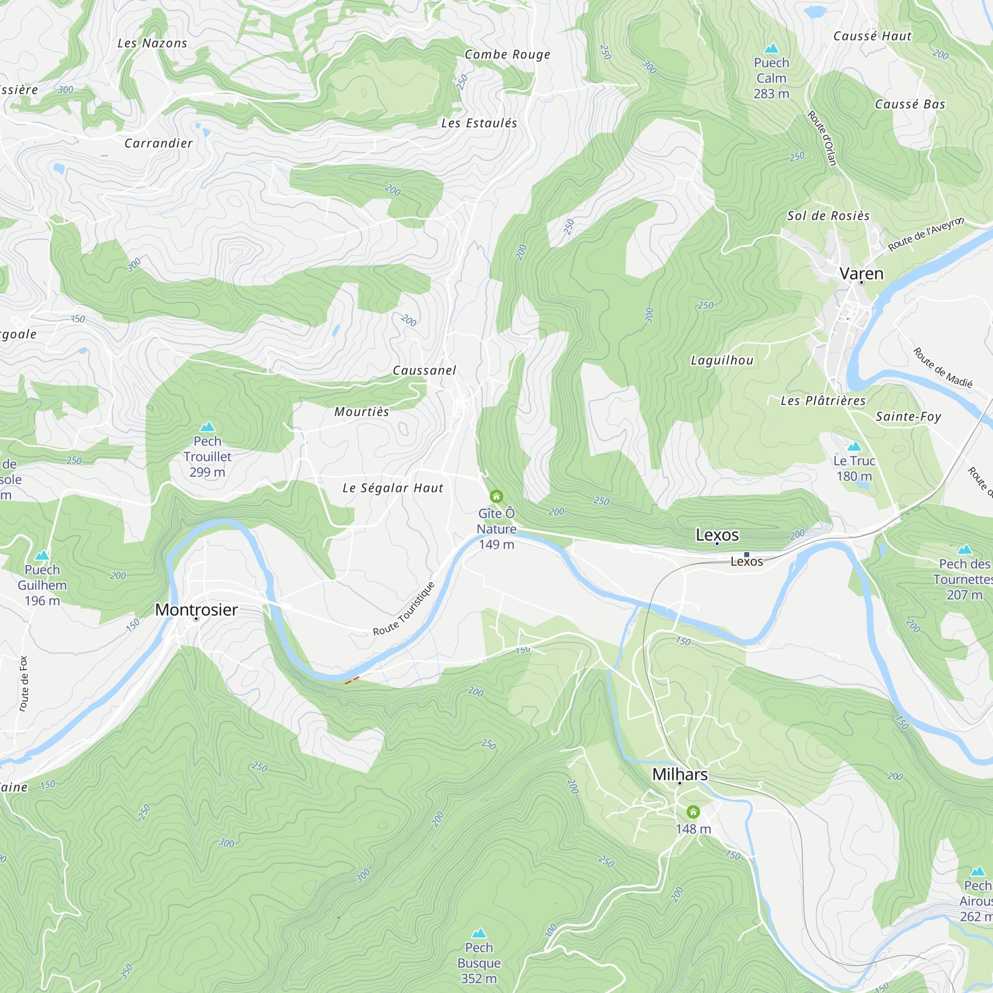 Gîte Ô Nature map