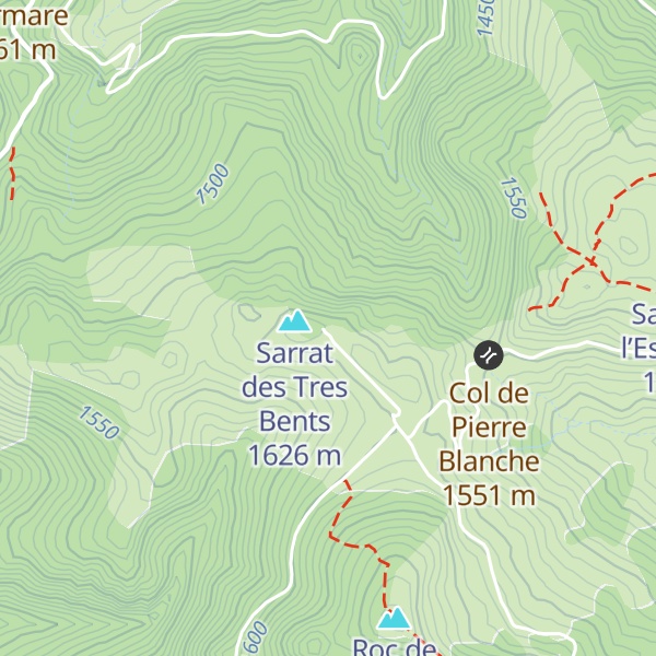 Map of Refuge du Chioula