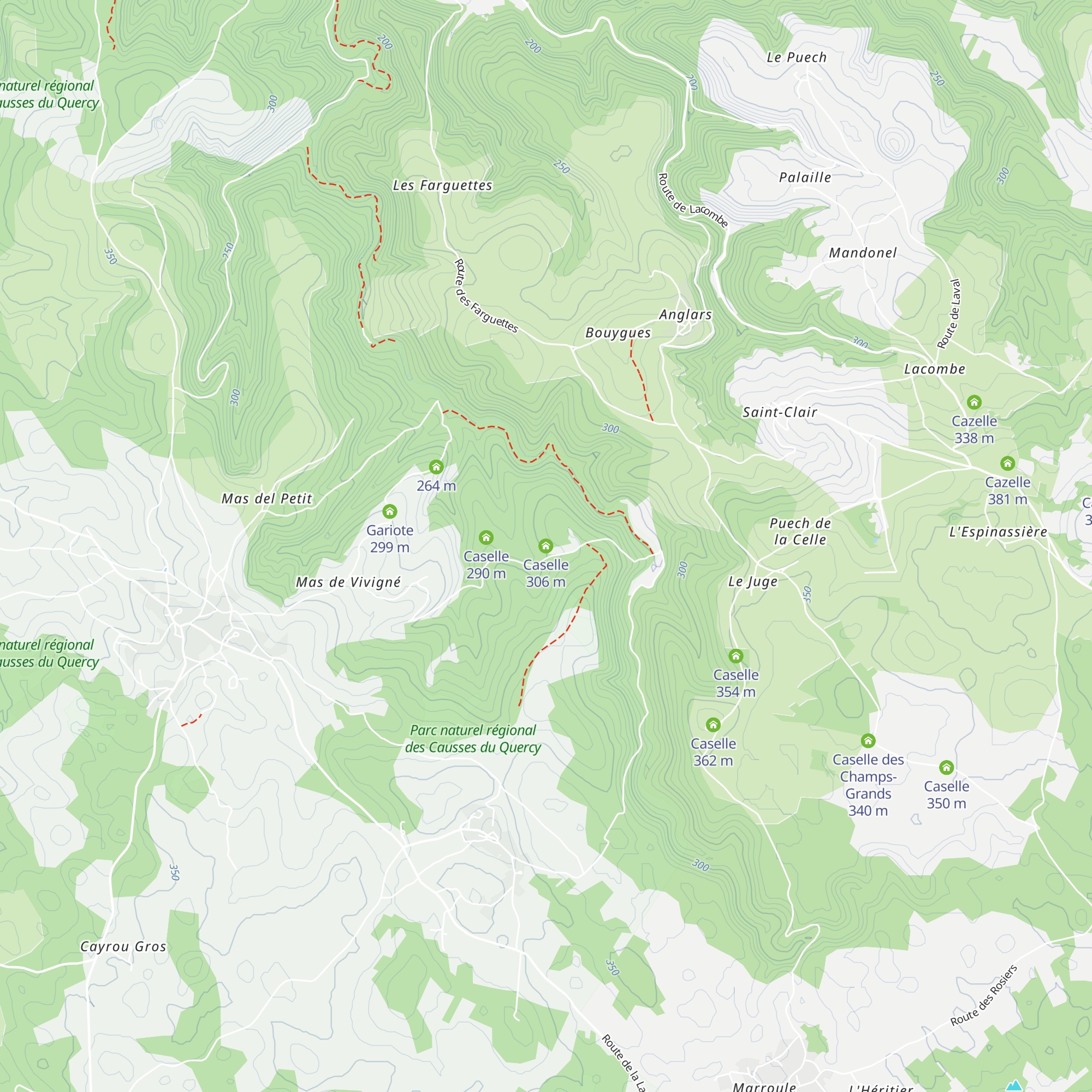 Caselle map