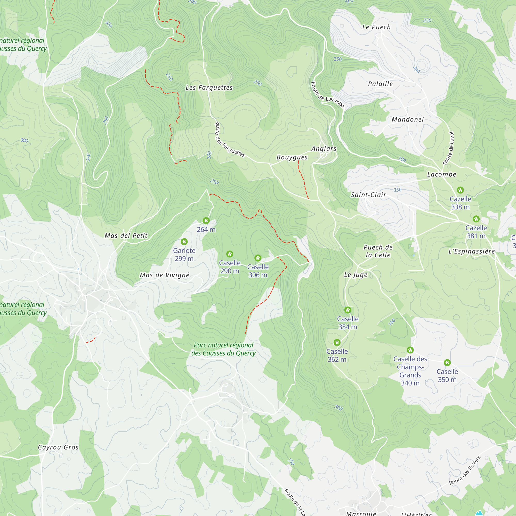 Caselle map