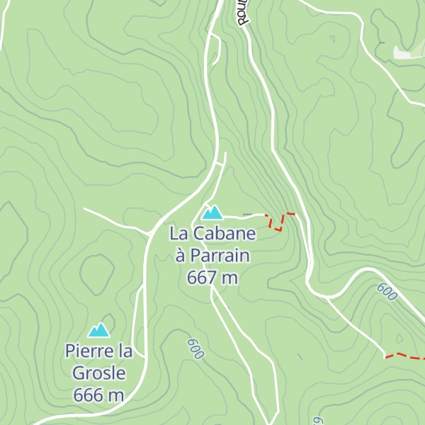 Map of La Cabane à Parrain