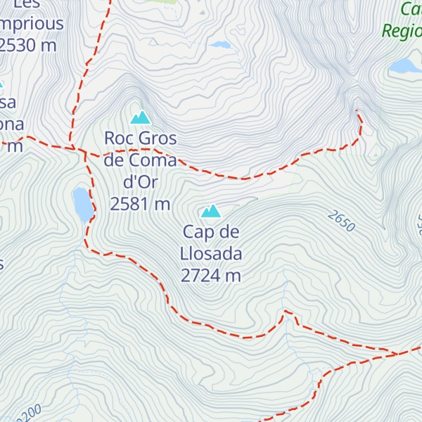 Map of Cap de Llosada
