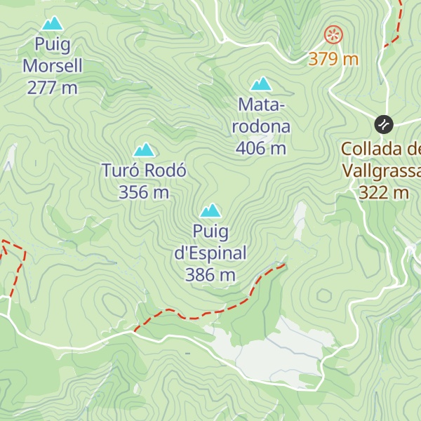 Map of Puig d'Espinal