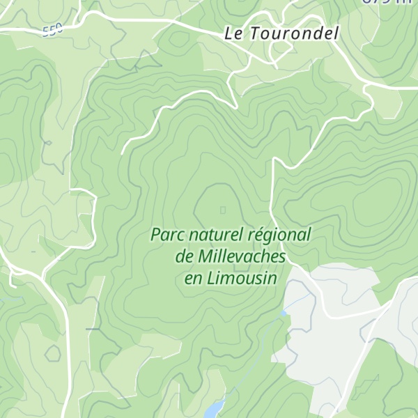 Map of Puy du Cliar