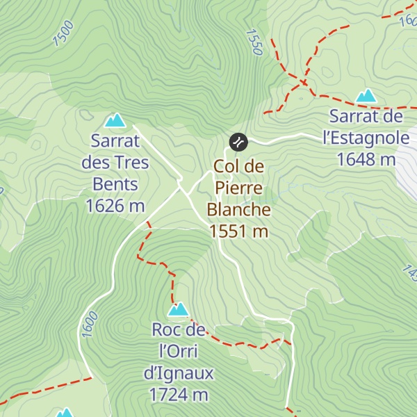 Map of Cabane du Roc de l'Orri d'Ignaux