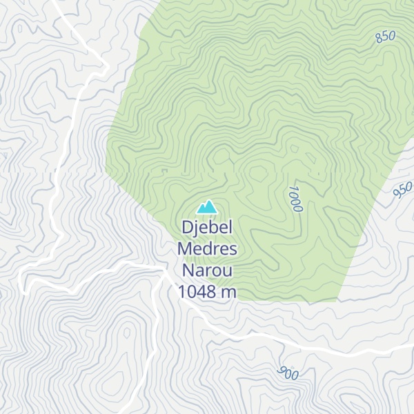 Map of Djebel Medres Narou