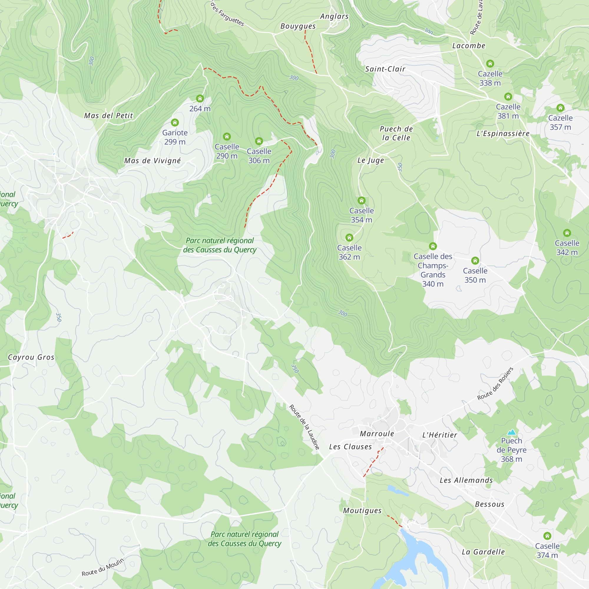 Caselle map
