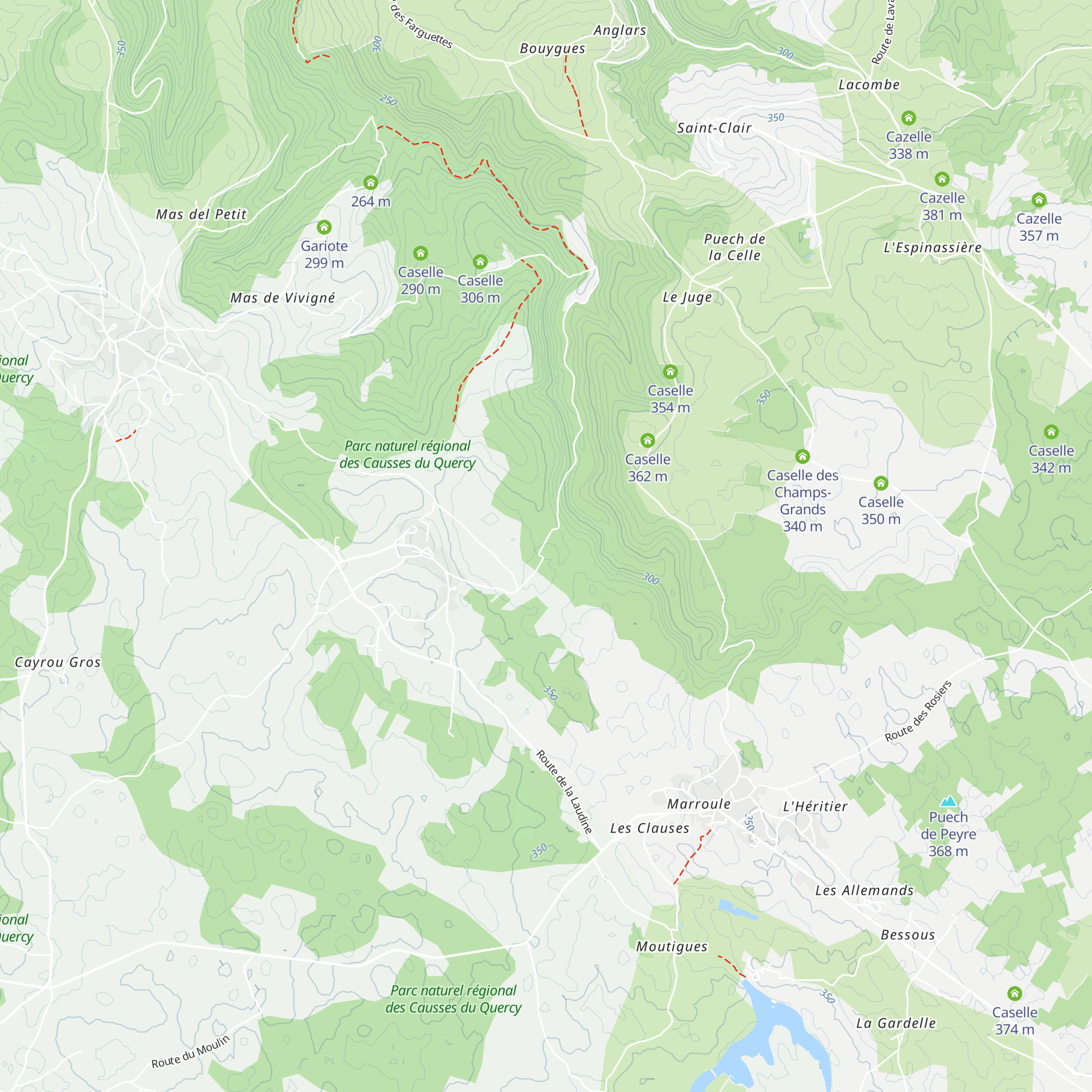 Caselle map