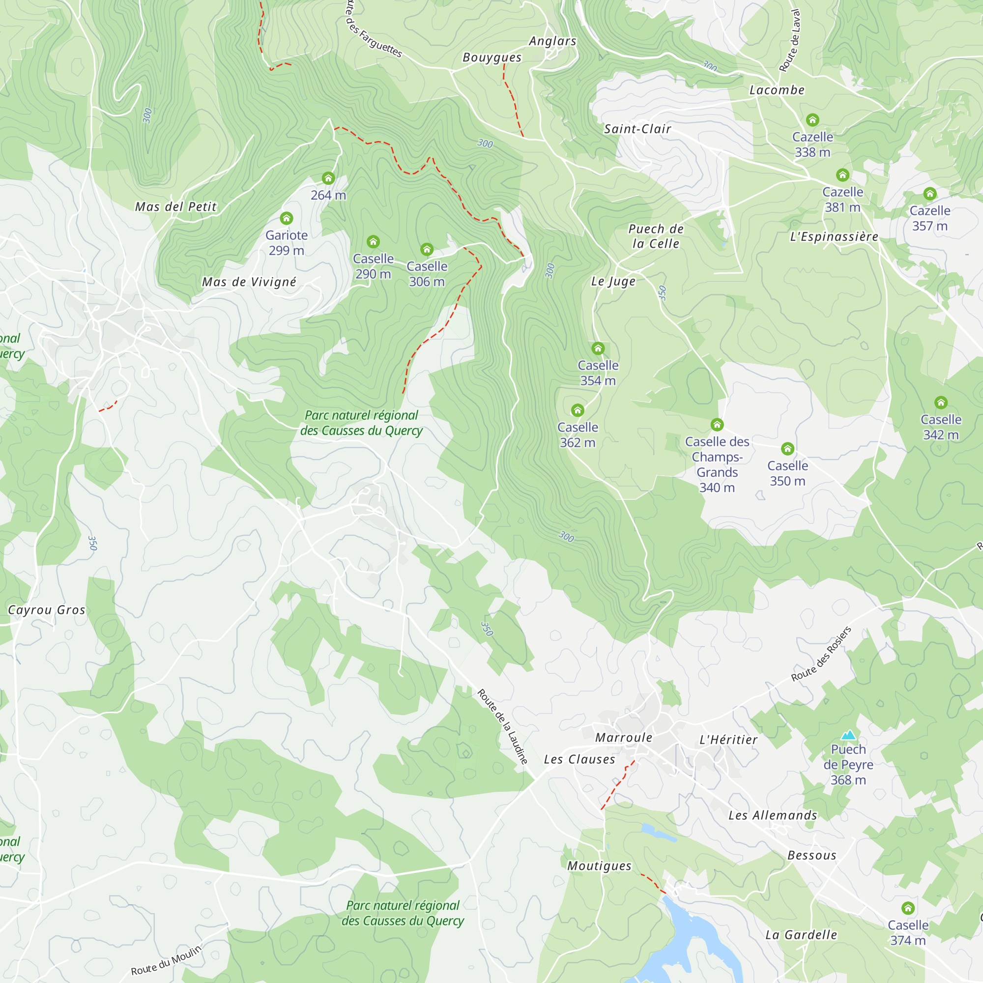 Caselle map