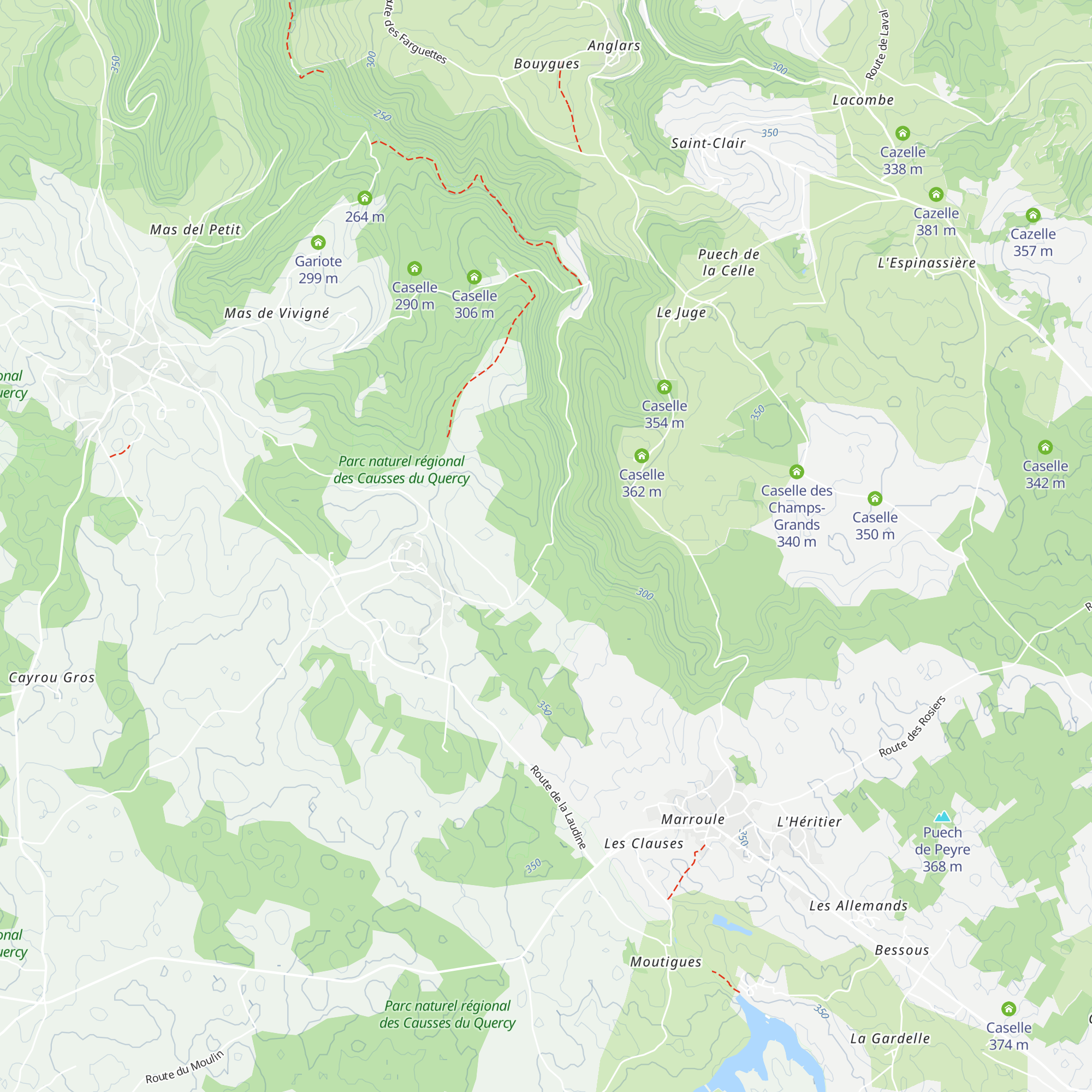 Caselle map