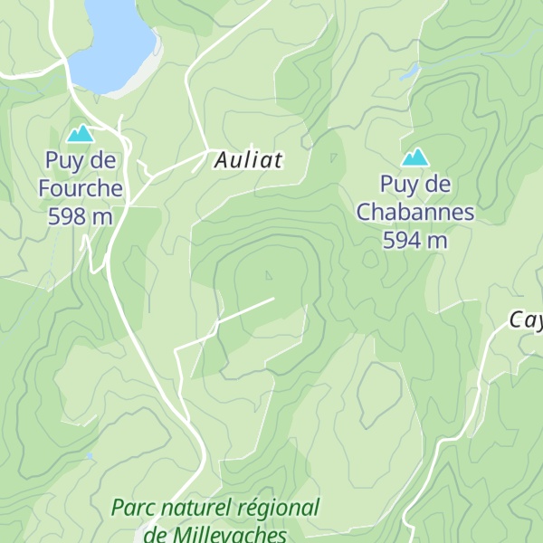 Map of Puy de Feyt