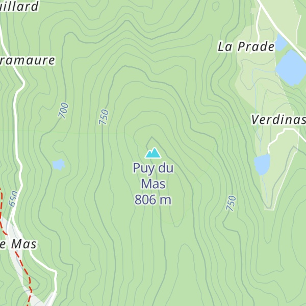 Map of Puy du Mas