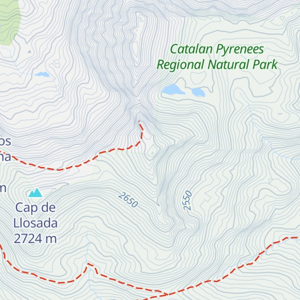 Map of Pic de Cortal Rossó