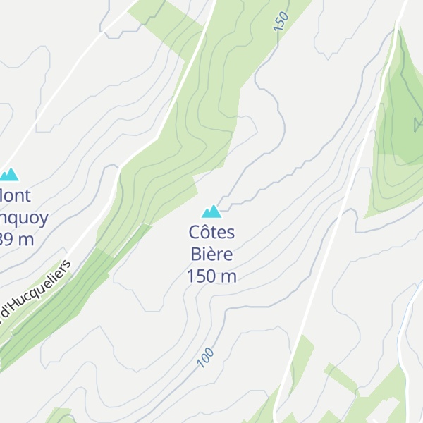 Map of Côtes Bière