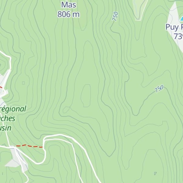 Map of Puy du Pic