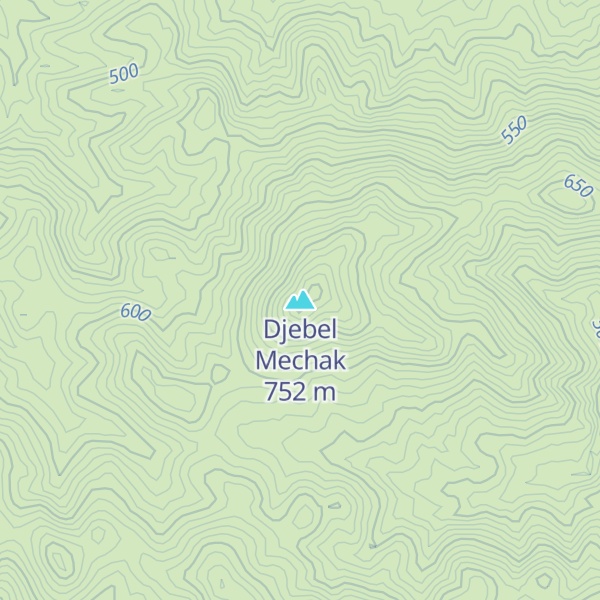Map of Djebel Mechak