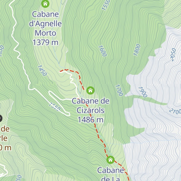 Map of Cabane de Cizarols